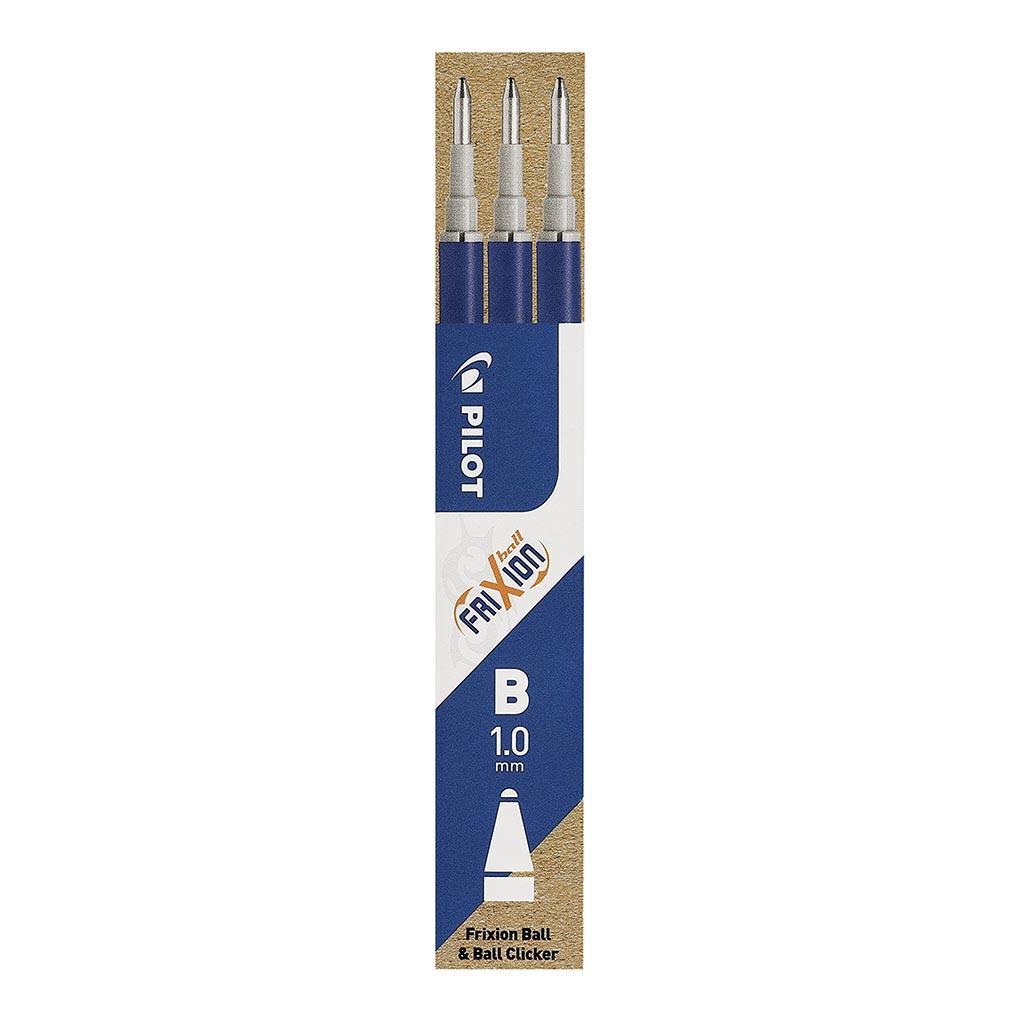 Pilot Frixion Erasable Refill Broad Blue, Pack of 3 (BLS-FR10-L-S3P)